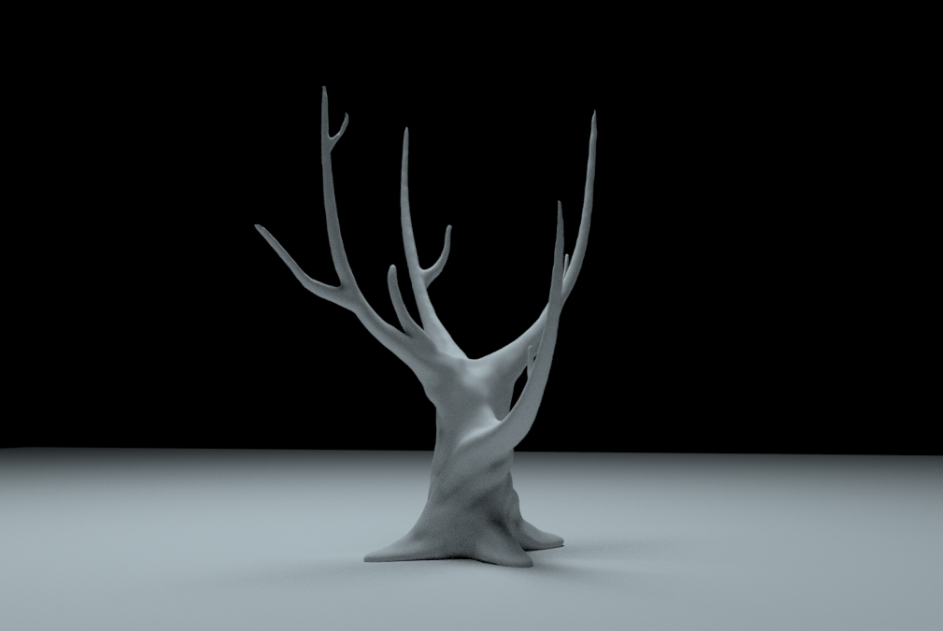 3D tegning for Callesen af et træ